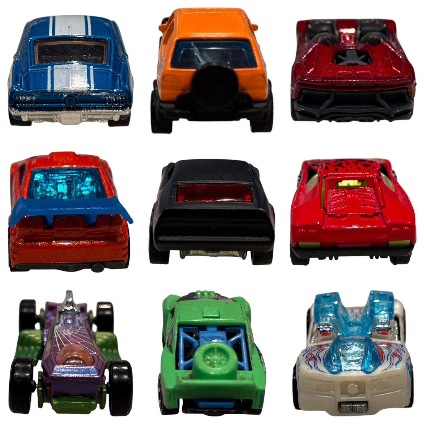 18 Loose Diecast Cars Hot Wheels Matchbox Lot Vintage & Modern Mixed Collection