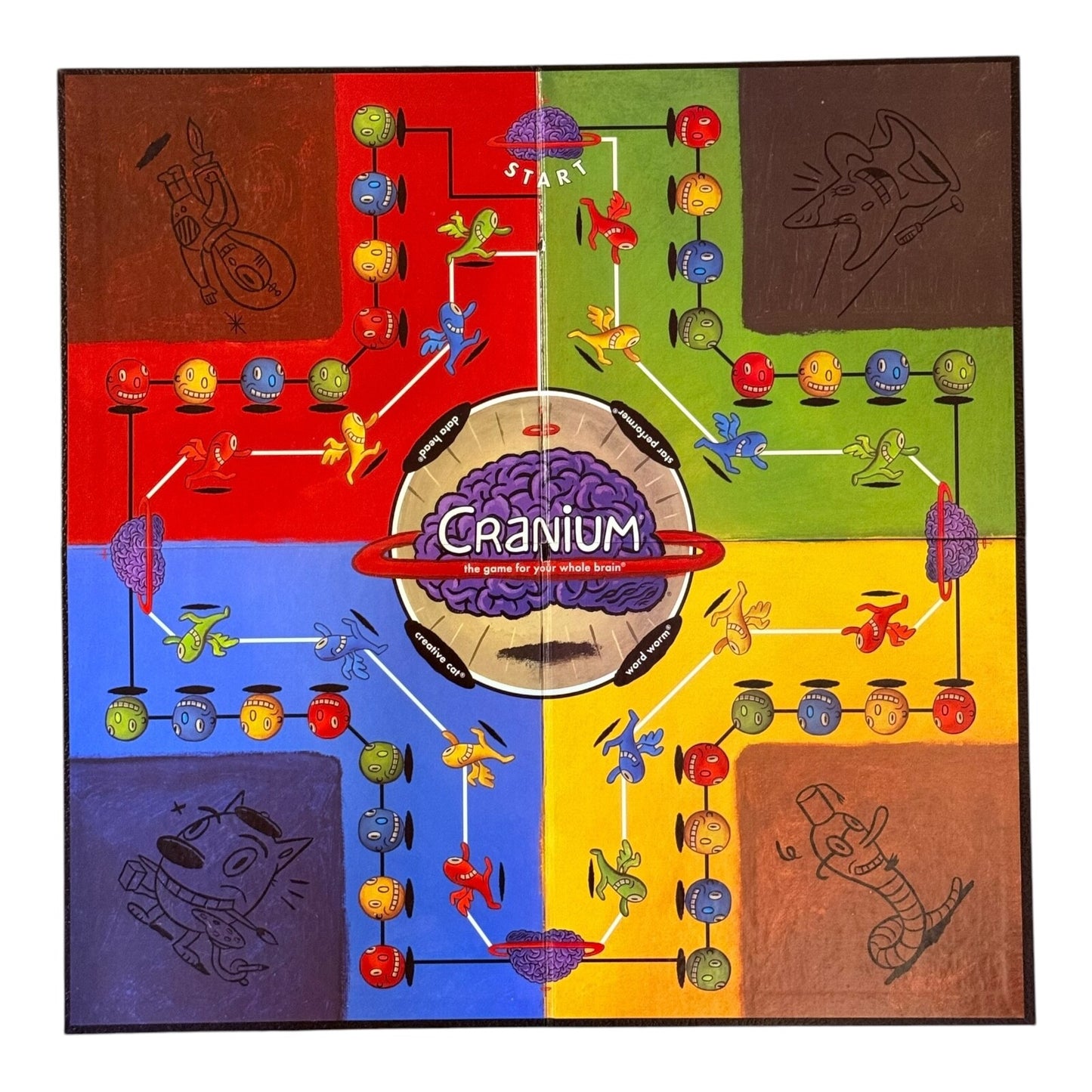 Cranium Brain Board Game 1998 2002 Family Fun