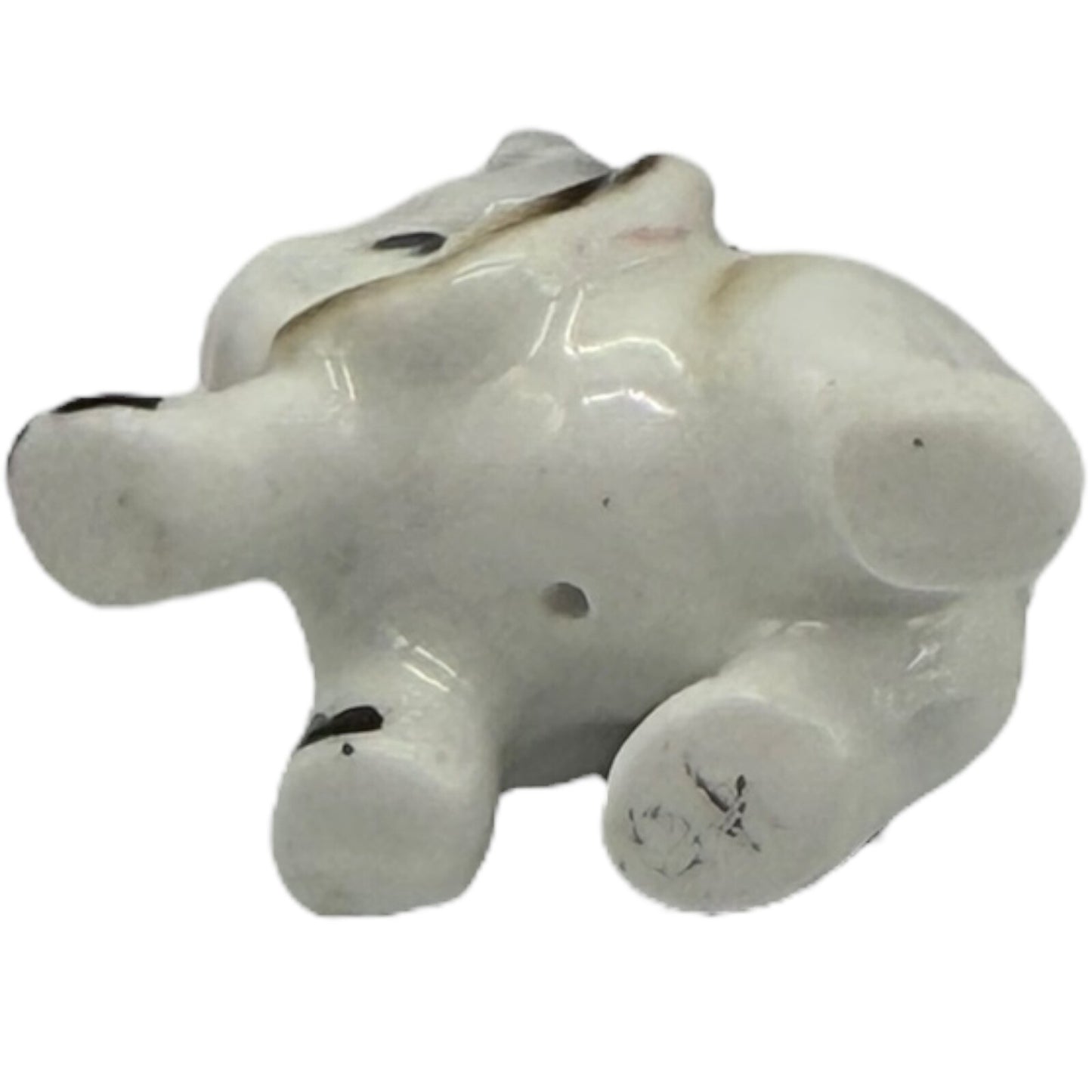 Vintage Rare Japanese Ceramic Miniature Elephant Figurines - Parent & Child