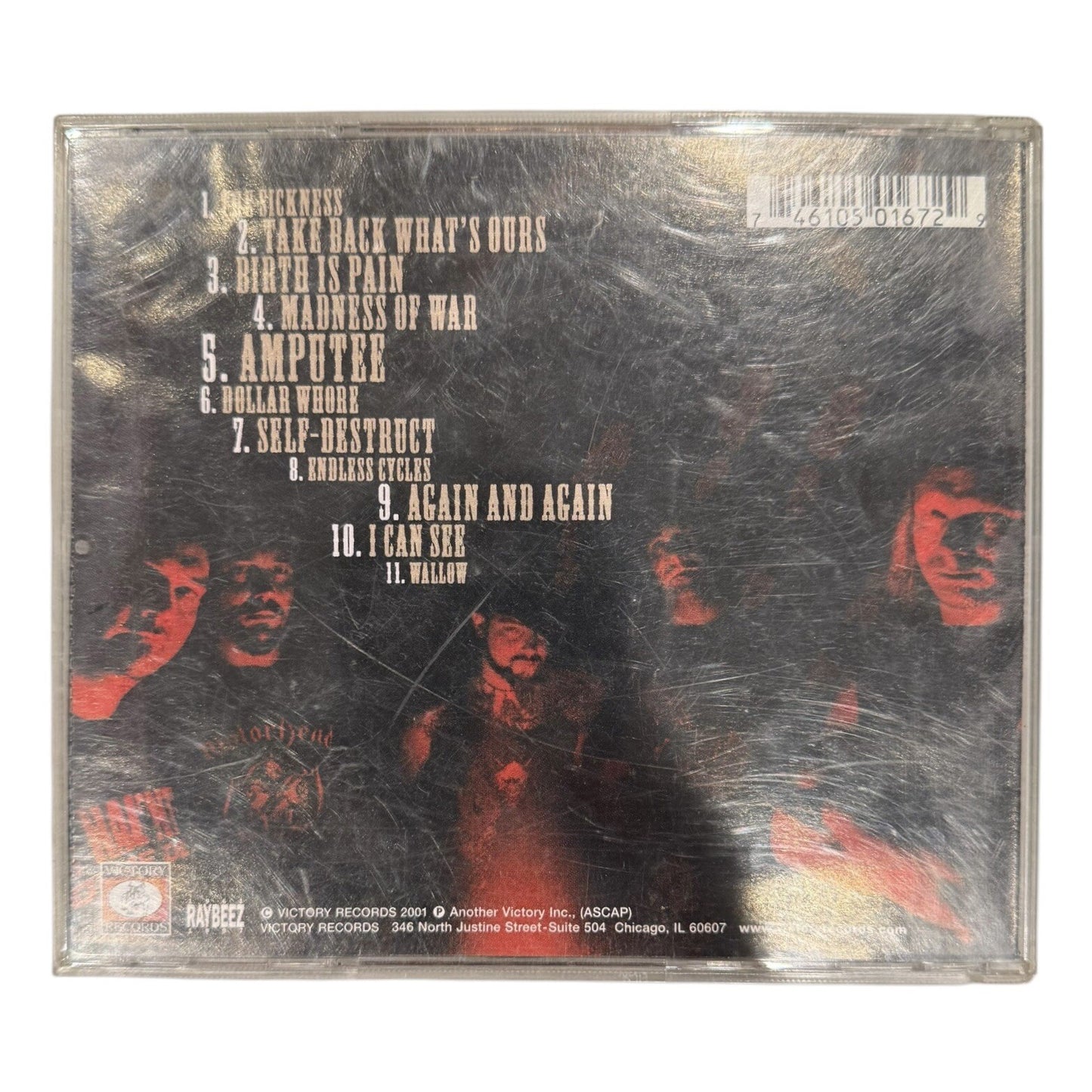Victory Records Raybeez 2001 Ringworm 13 Birth Is Pain CD VR167 1st Release