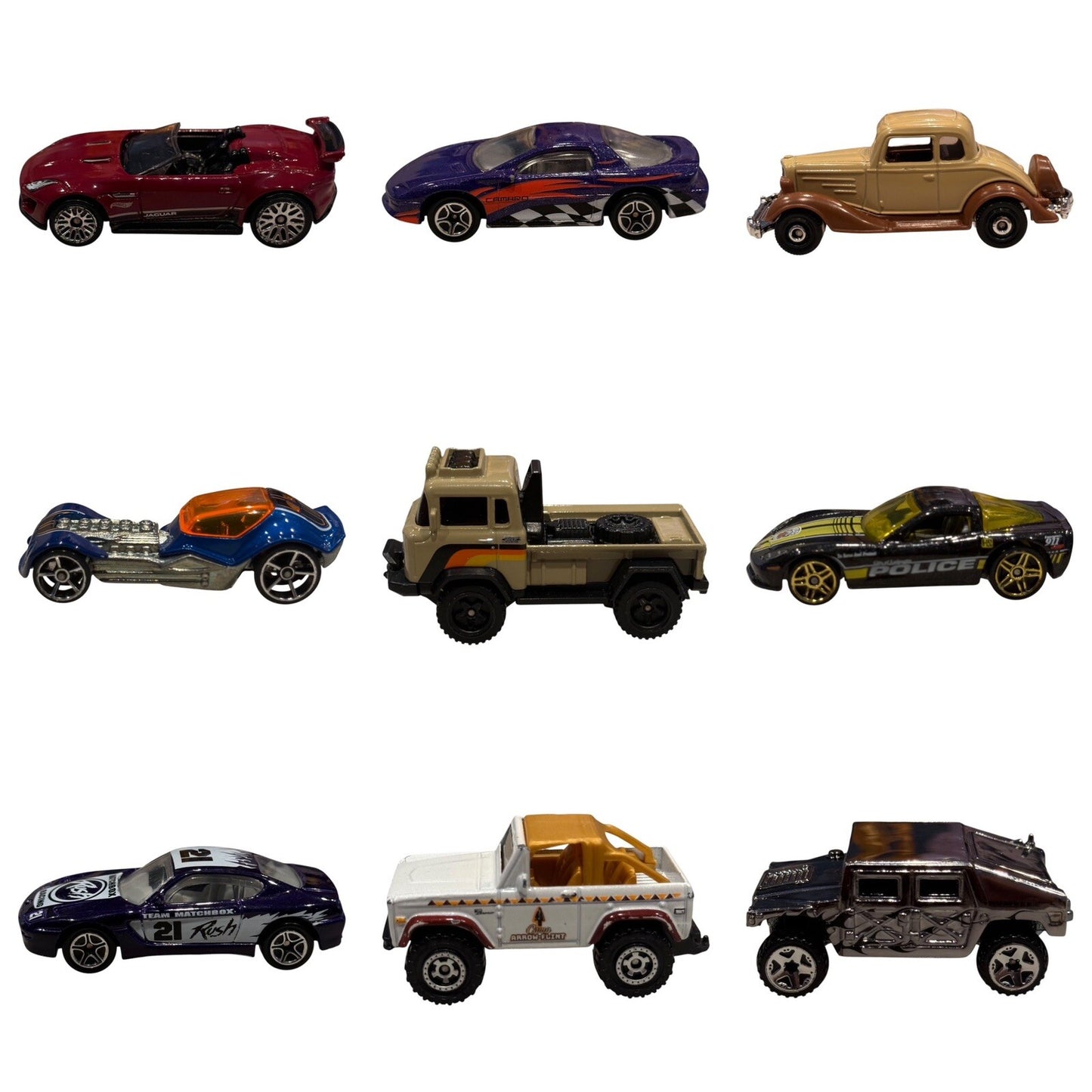Lot of 18 Diecast Cars – Hot Wheels Matchbox Mix Vintage & Modern Loose