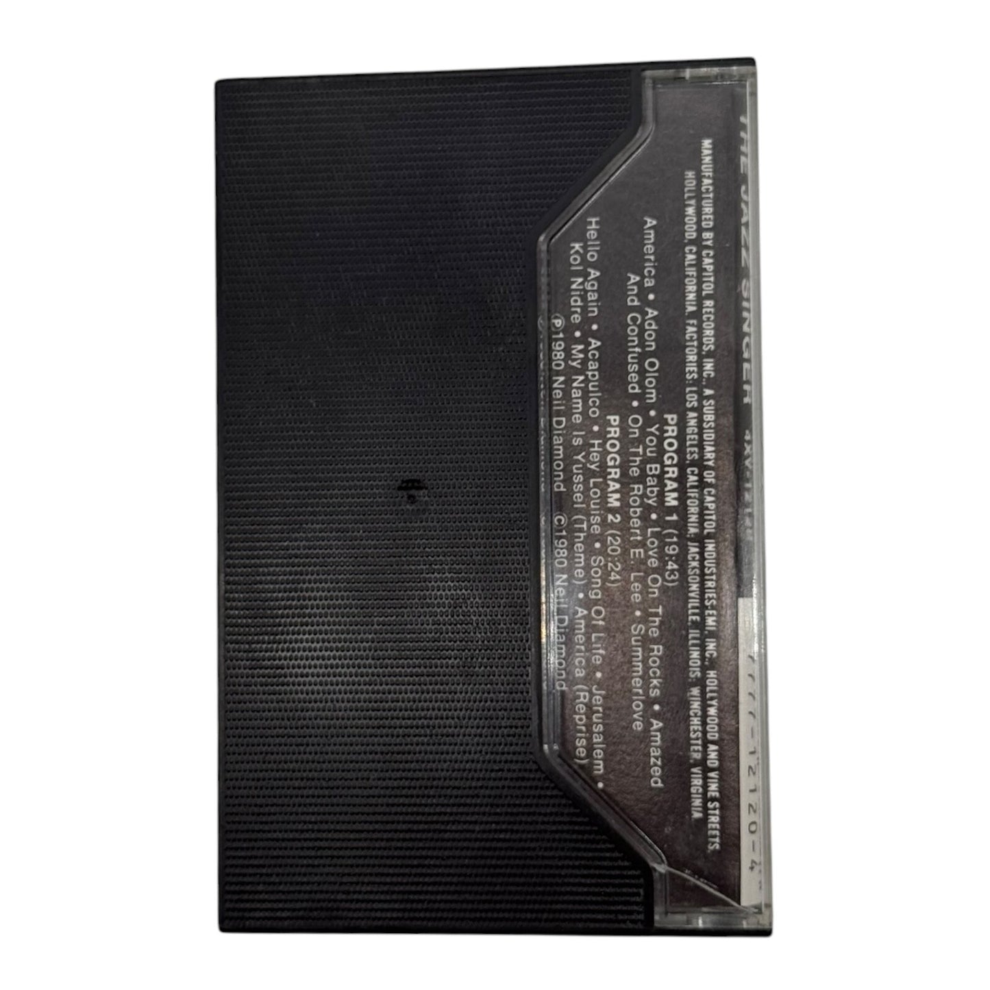 Neil Diamond: The Jazz Singer (1980 Cassette Tape) Capitol Records 4XV-12120