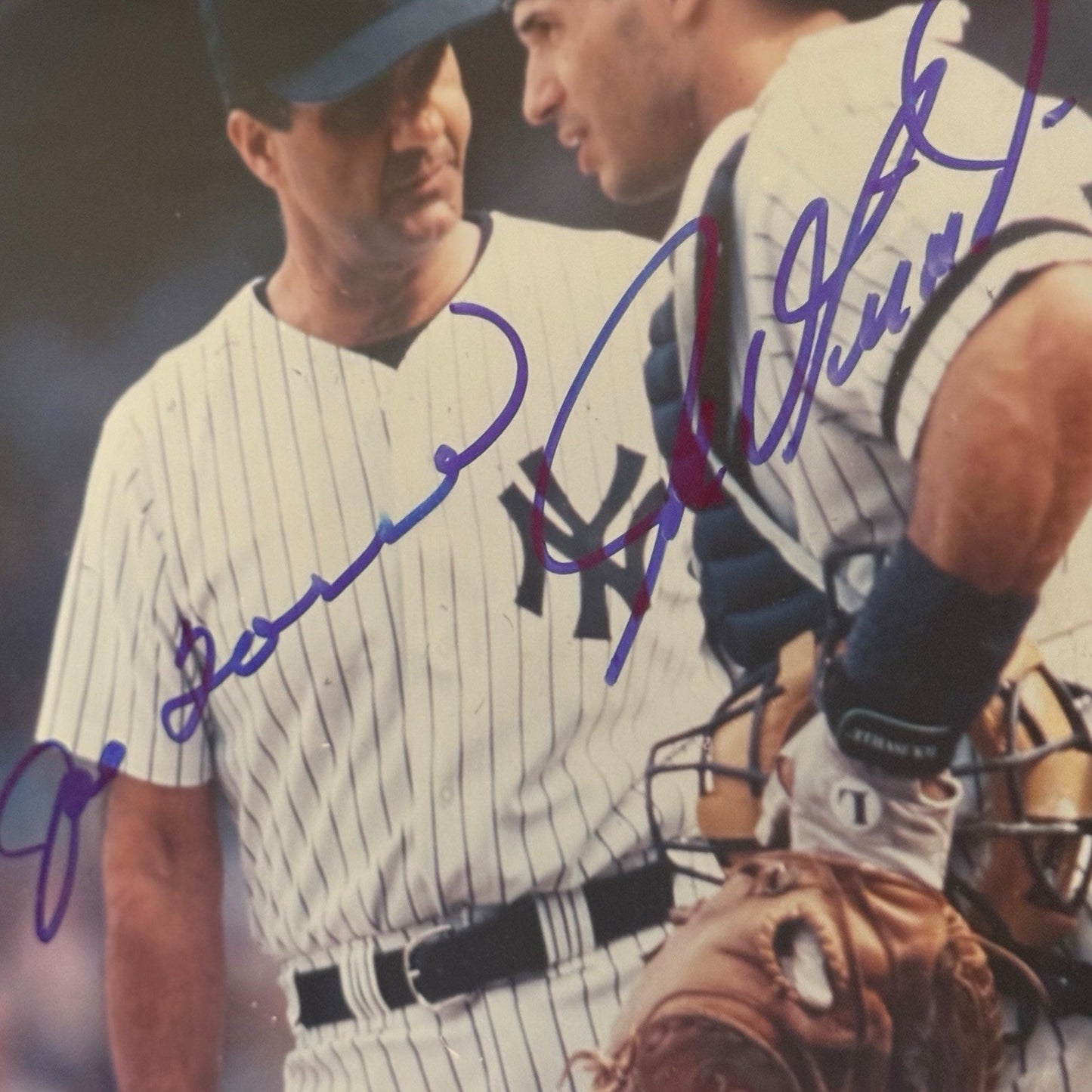 Joe Torre & Joe Girardi Dual Signed 8x10 Photo - Autographed MLB Collectible