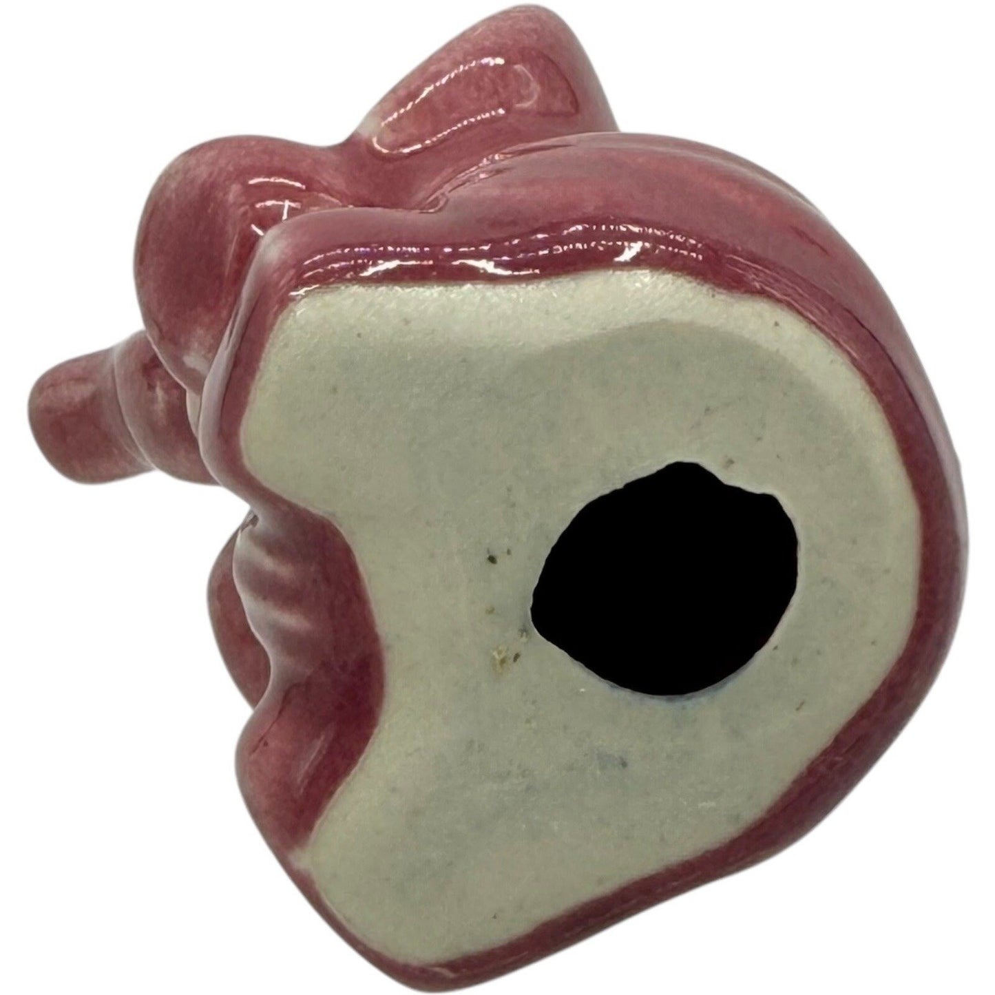 Ceramic Elephant Figurine Cute Trunk Up Good Luck Decor Accent Piece