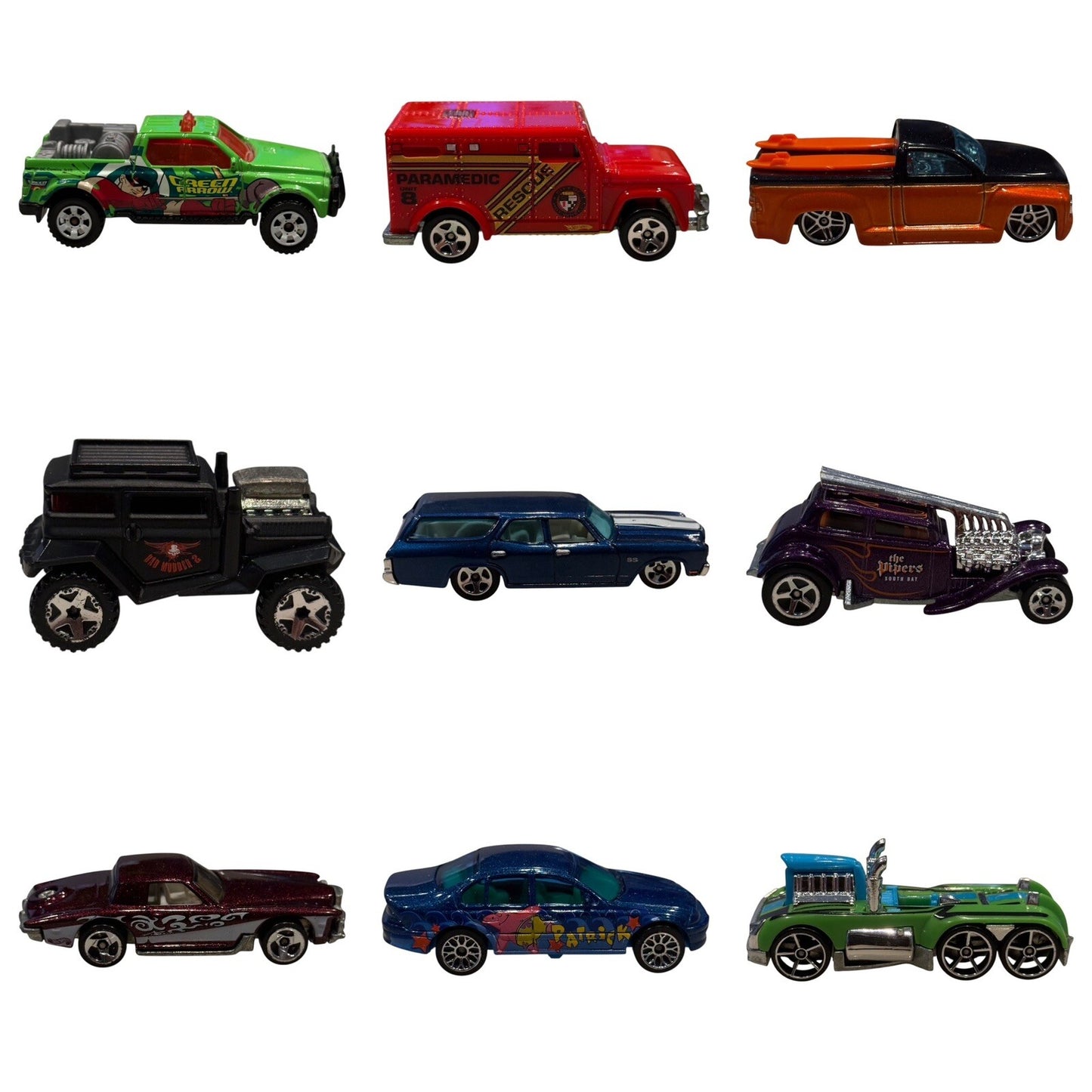 18 Loose Diecast Car Plane Bike Lot - Hot Wheels Matchbox Collection VTG Modern