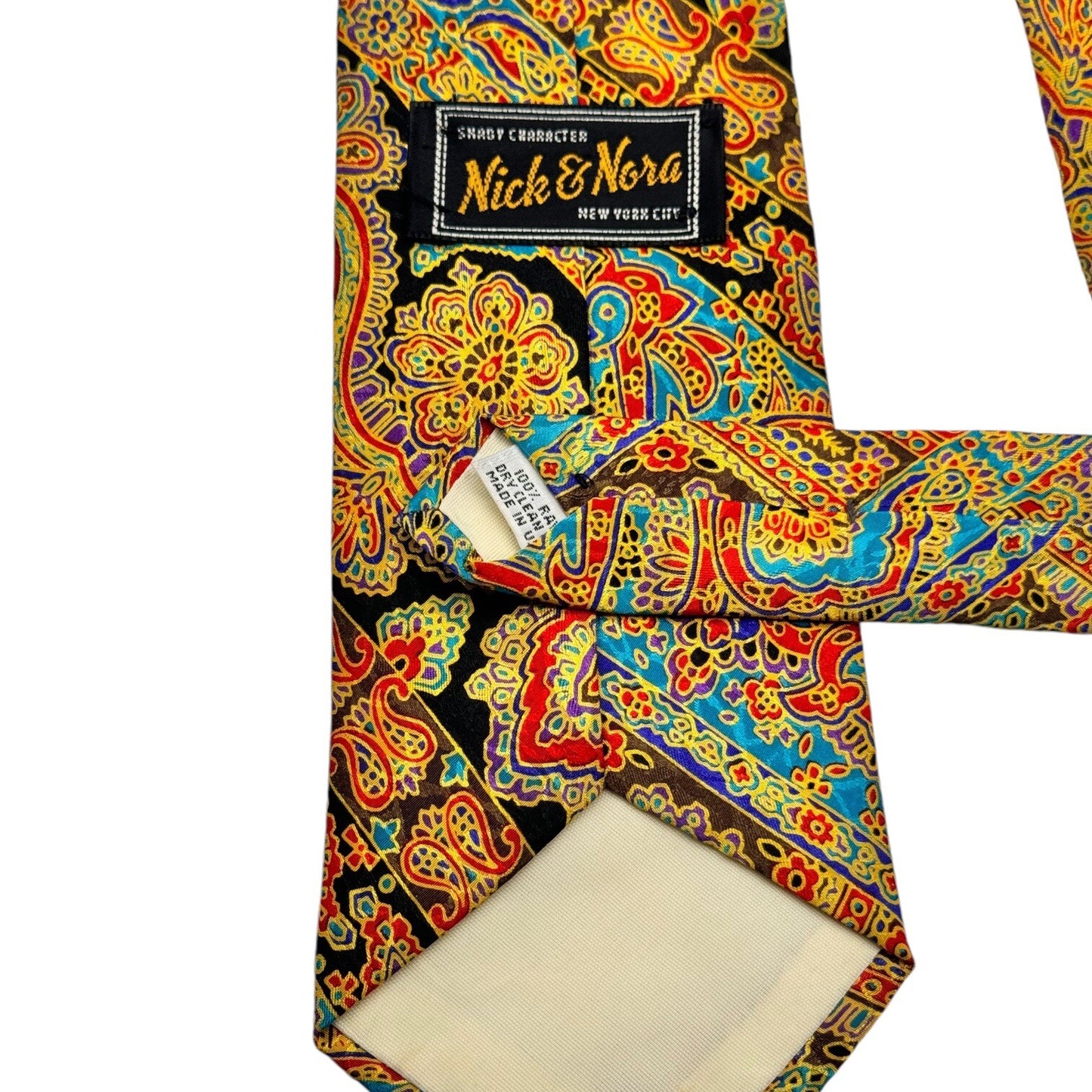 Nick & Nora Originals Men’s Tie Necktie Made In USA 54” x 3.75”