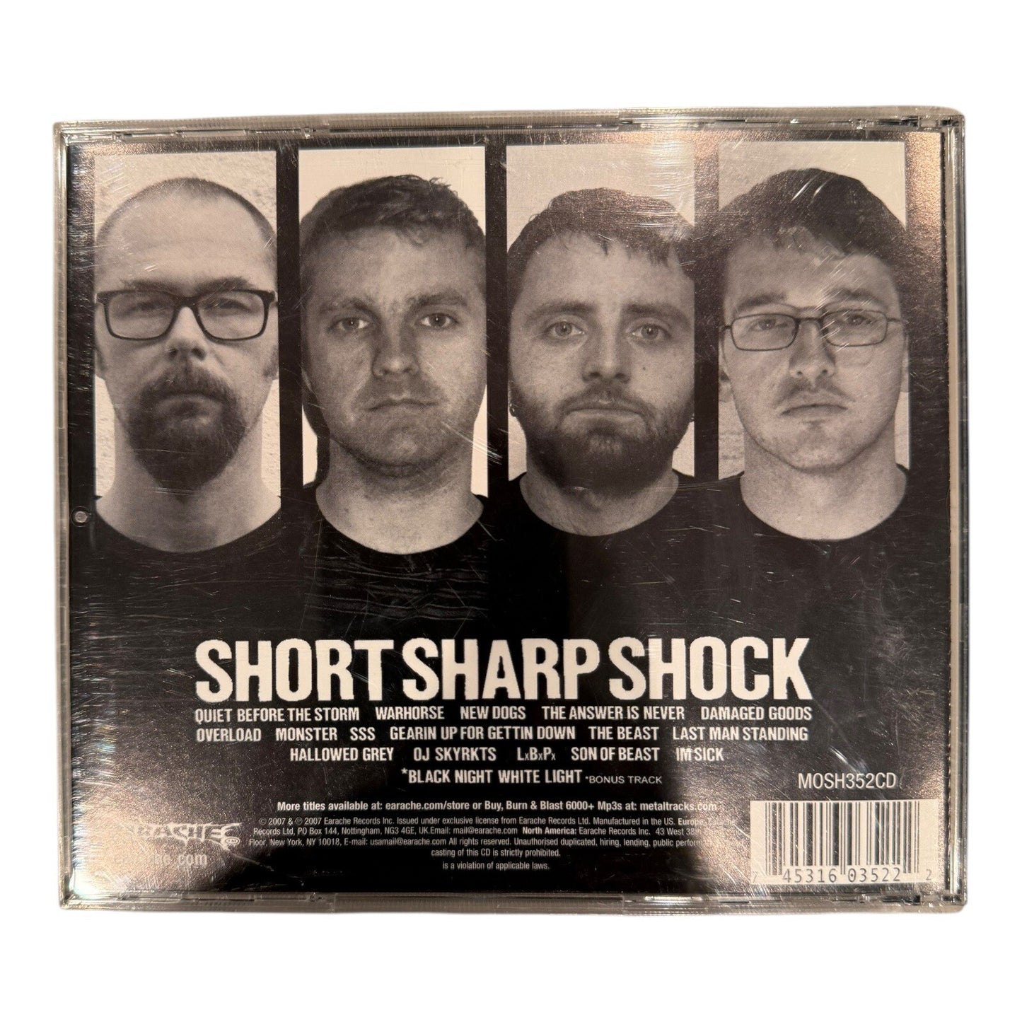 SSS CD 2007 Short Sharp Shock Rock Metal Music CD