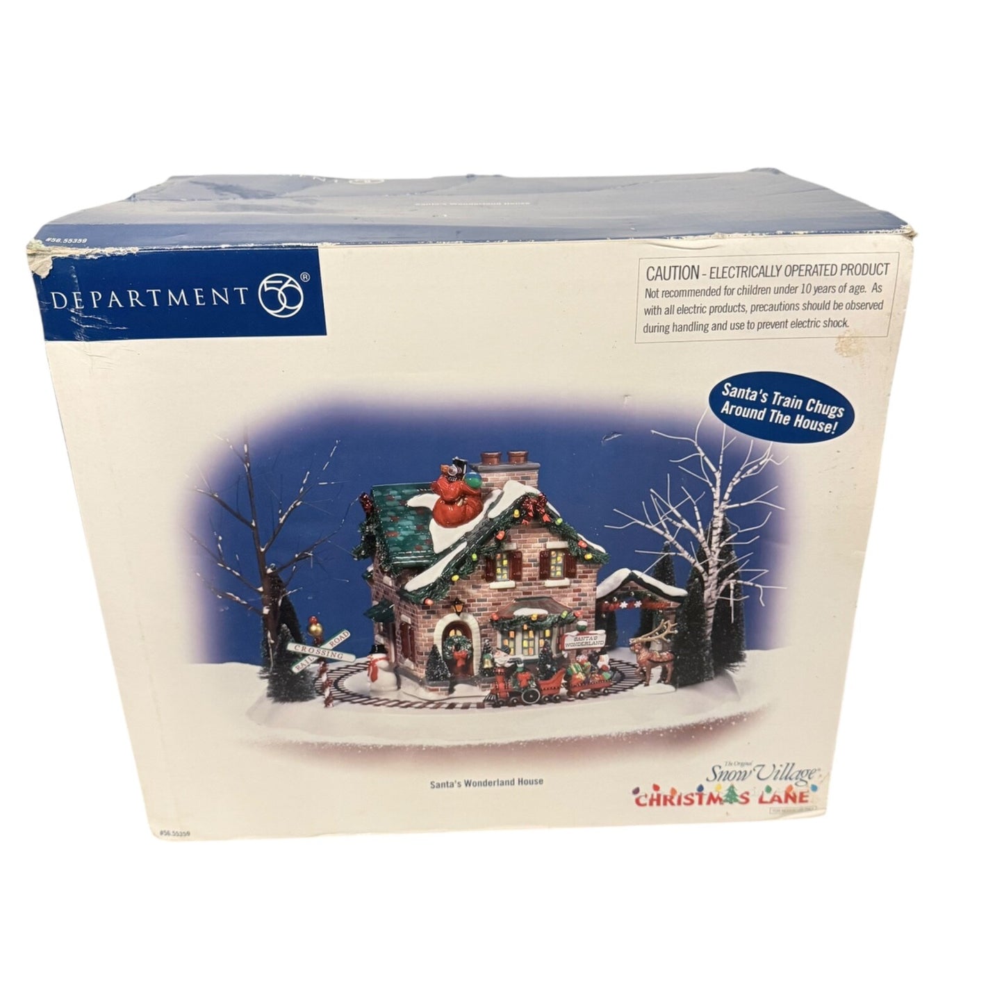 Dept 56 Snow Village 2004 Santa's Wonderland House #55359 Christmas Lane