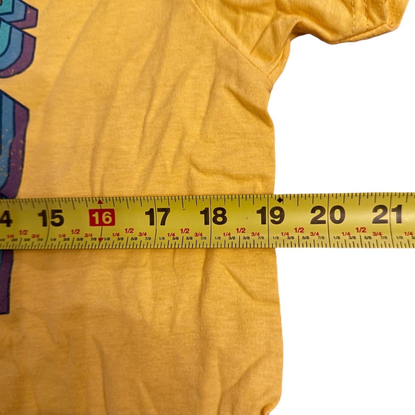 Disney Parks Walt Disney World Retro Logo Yellow T-shirt Adult Medium