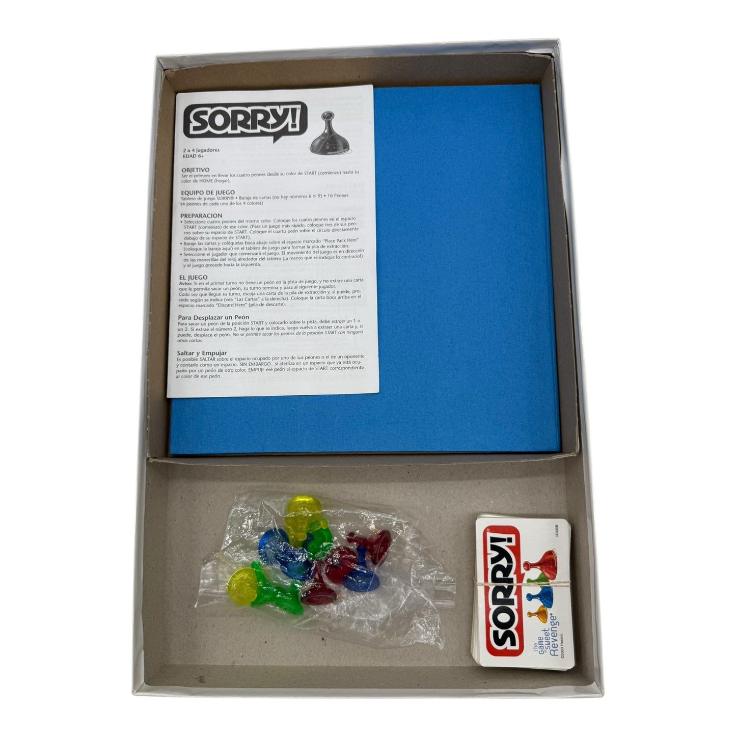 Sorry! Board Game 2005 – Hasbro Parker Brothers Family Sweet Revenge