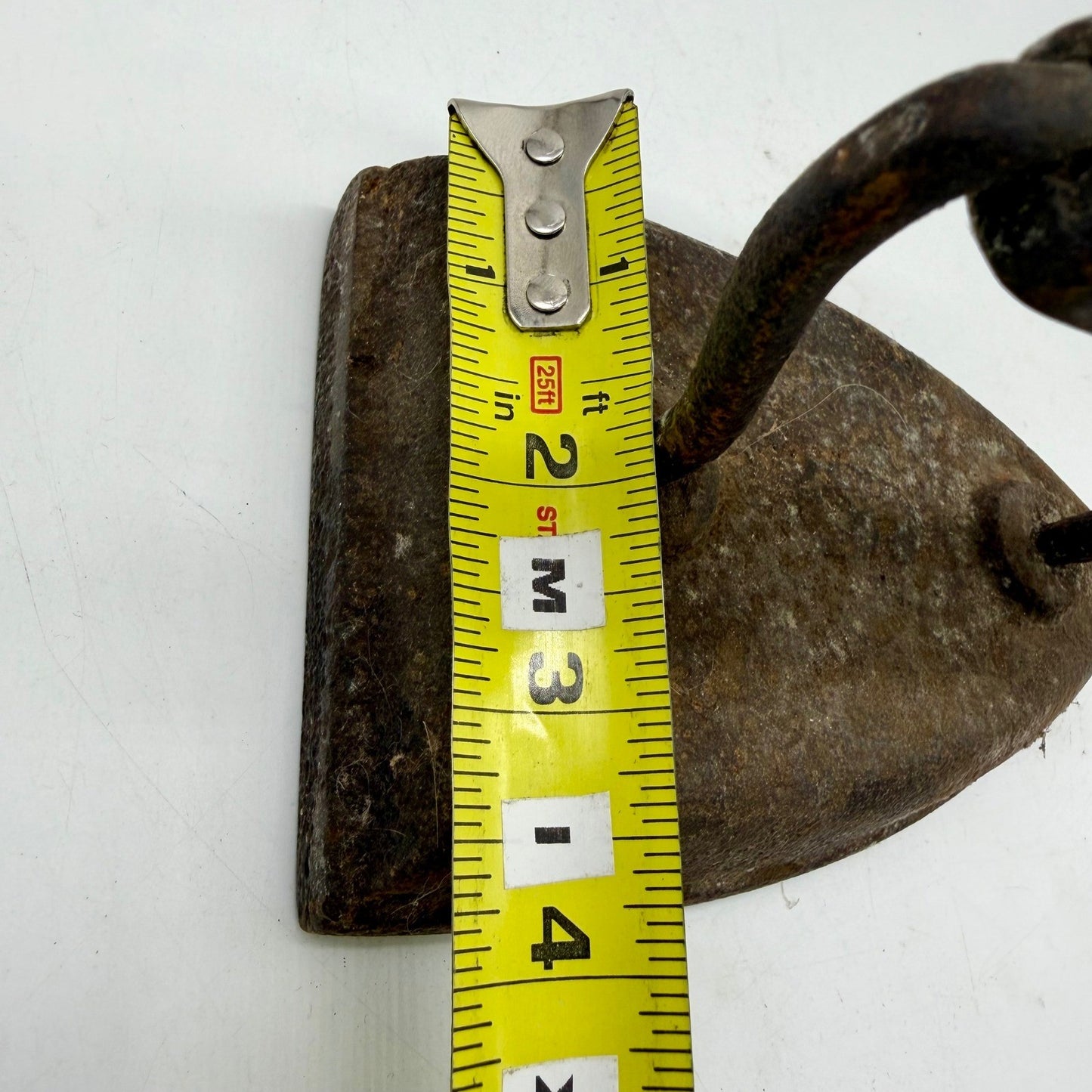 Antique Cast Iron Sad Iron Rustic Primitive Farmhouse Decor Doorstop 1800s