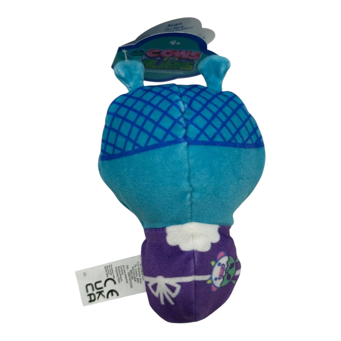 Cows VS Aliens #024 Pearl Alien Moo Tube 4" Bean Plush 2023 - Used, With Tags