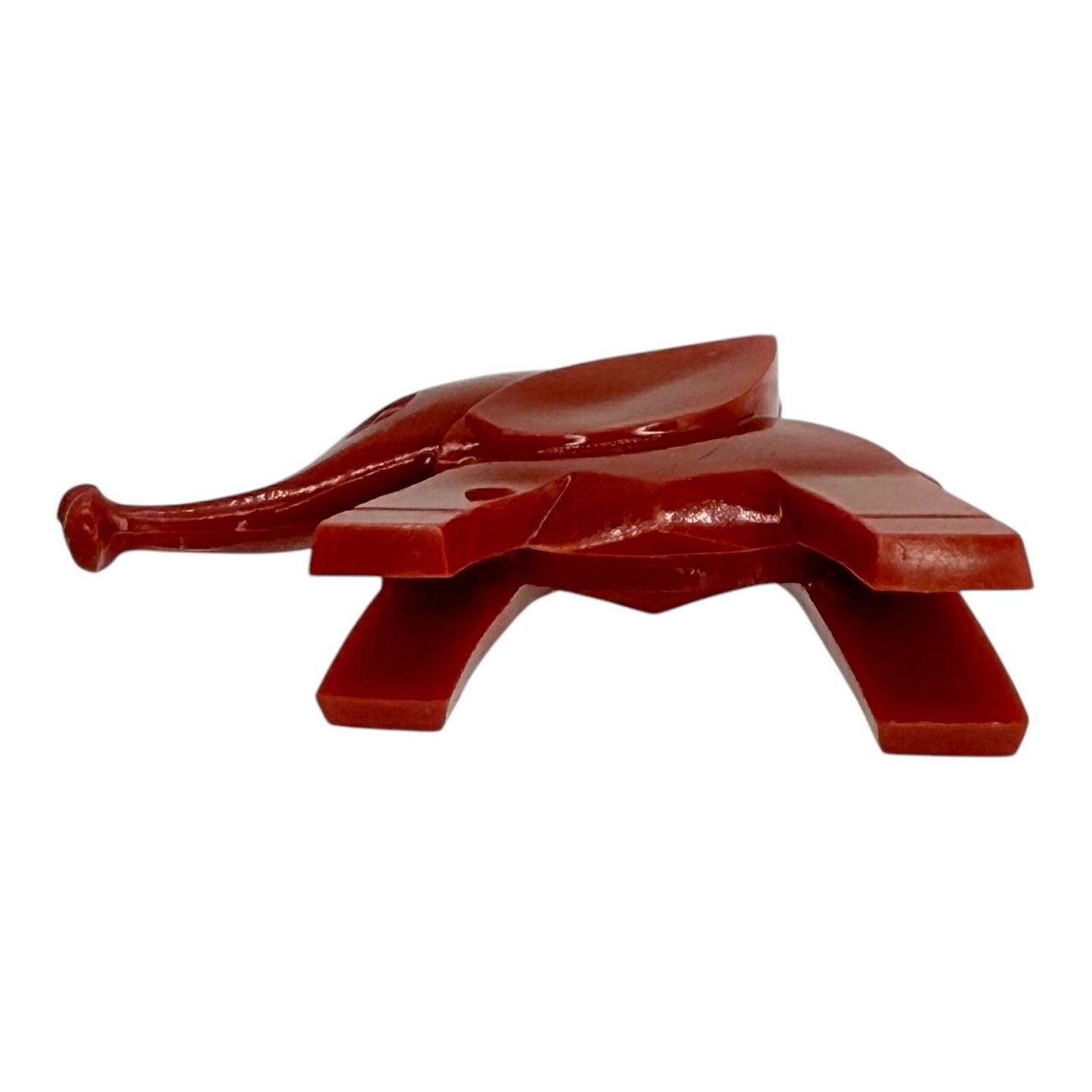 1936 Nosco Don Manning Art Deco Elephant Figurine - Red Vintage Plastic Toy