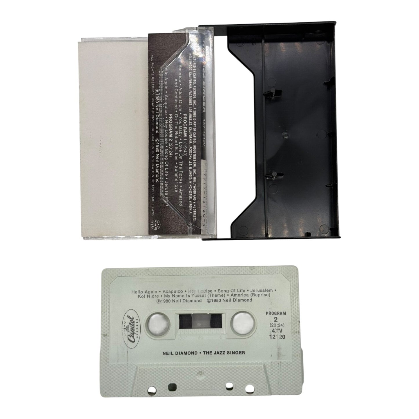 Neil Diamond: The Jazz Singer (1980 Cassette Tape) Capitol Records 4XV-12120