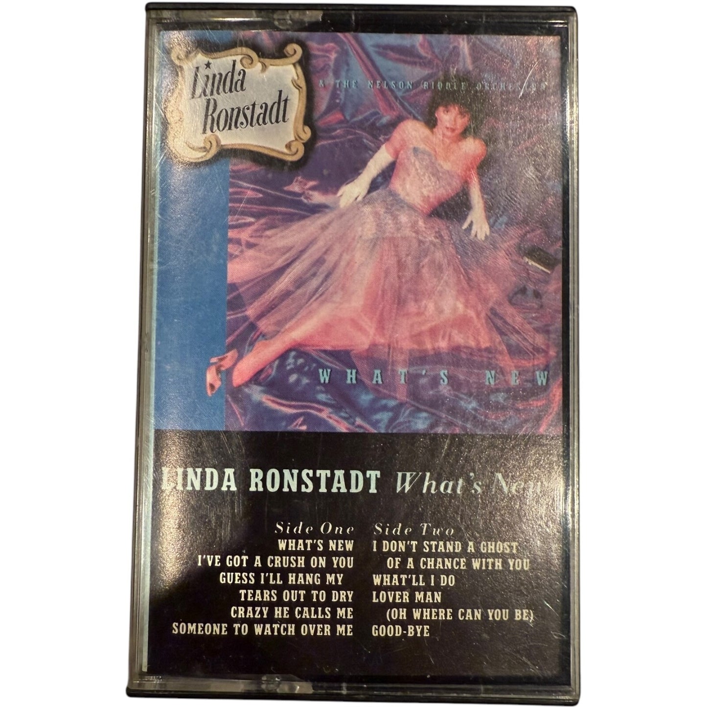 Lot of 2 Linda Ronstadt Cassette Tapes - "What’s New" & "Lush Life" - Used