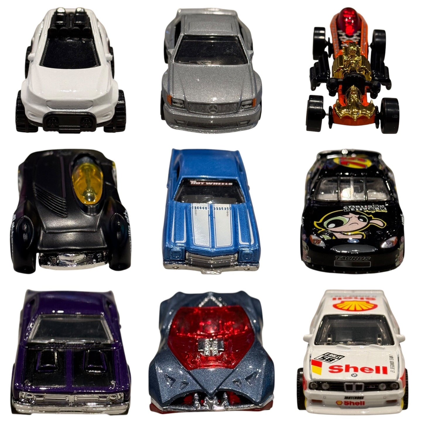18 Loose Diecast Cars Hot Wheels Matchbox Lot Vintage & Modern Mixed Collection