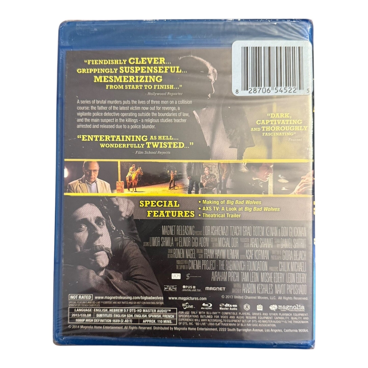 Big Bad Wolves Blu-ray 2014 – New Sealed Thriller Horror Movie