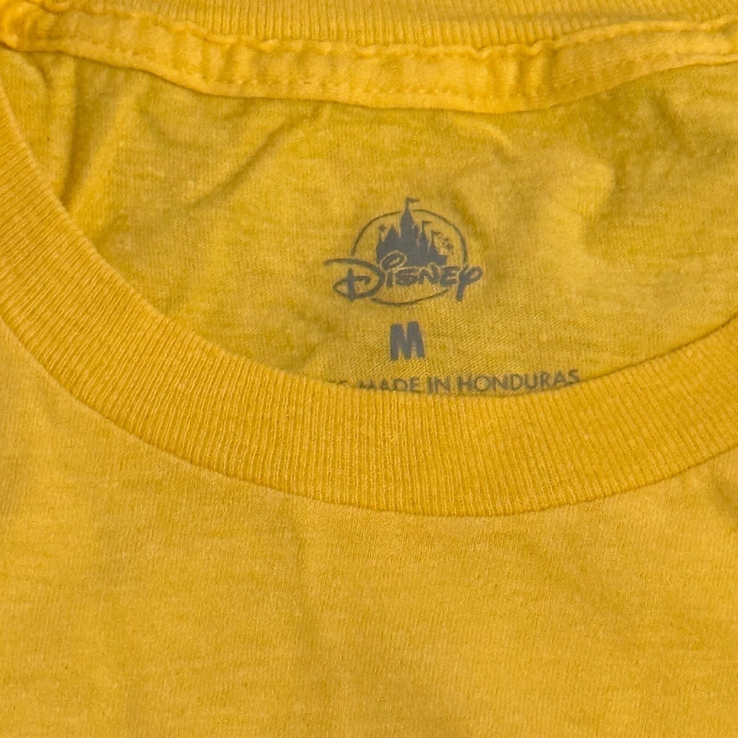 Disney Parks Walt Disney World Retro Logo Yellow T-shirt Adult Medium