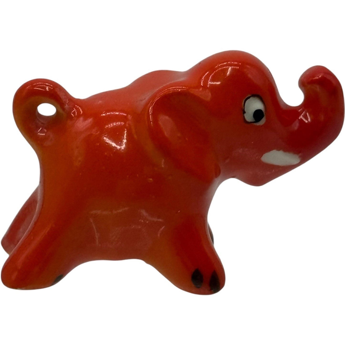 Vintage Rare Orange Goebel Mini Elephant Figurine