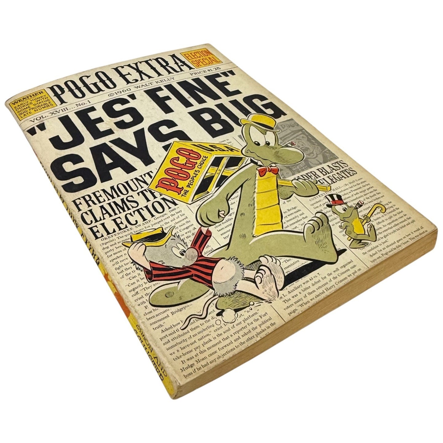 Pogo Extra Election Special "Jes Fine Says Bug" 1960 Walt Kelly Comic Book