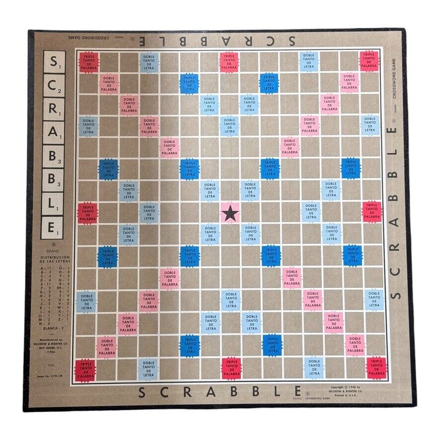 Vintage Scrabble Board Game Lot – 1976 & 1968 Selchow & Righter Editions Rare