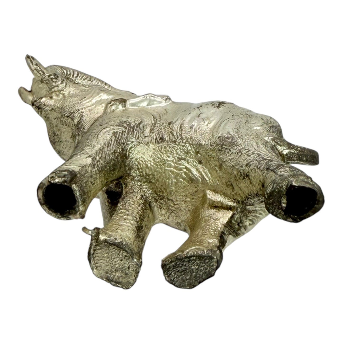 Brass Elephant Figurine Trunk Up Good Luck Decor Animal Statue Collectible