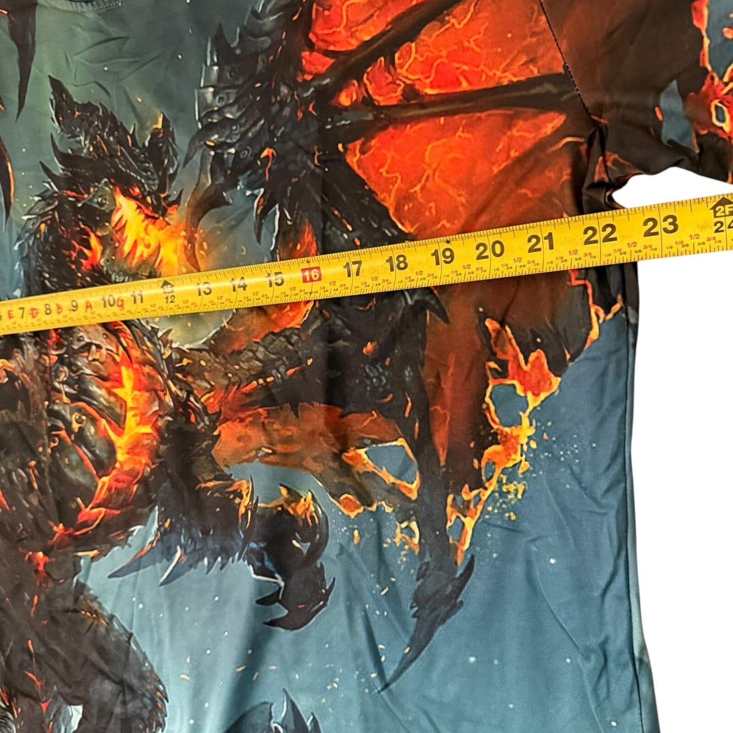 Mythical Fire Dragon T-Shirt XL All-Over Print