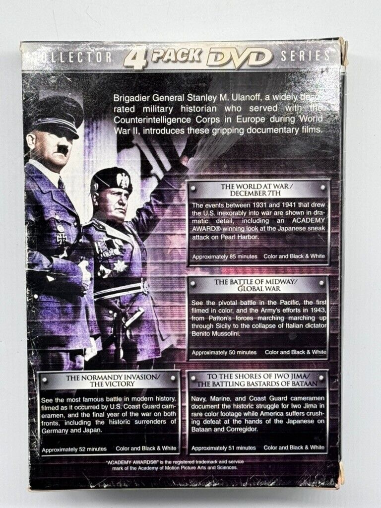World War II Greatest Battles 4-Pack (DVD, 2001, 4-Disc Set)