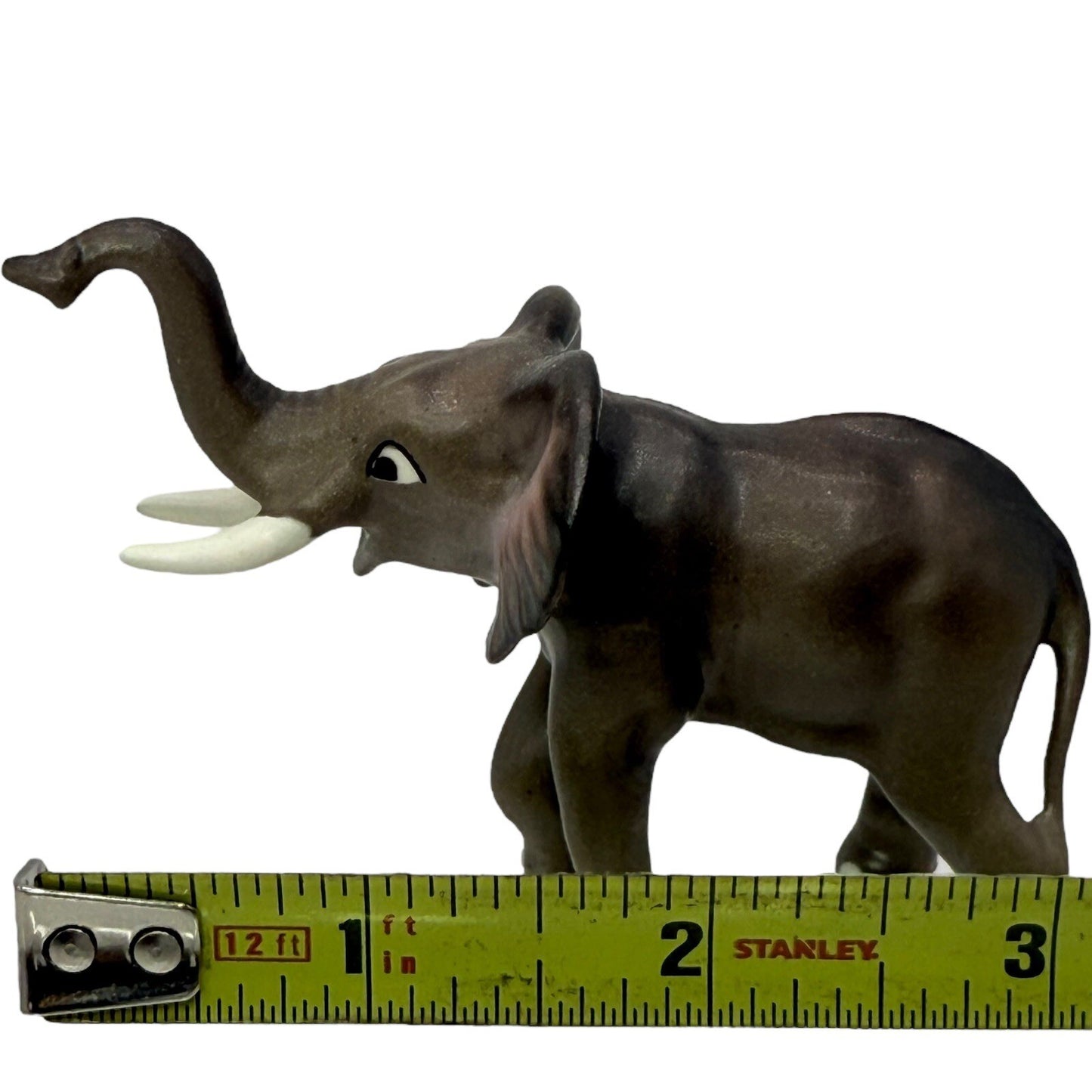 Elephant Figurine Statue Decor Animal Collectible Brown Home Decor 3 Inch