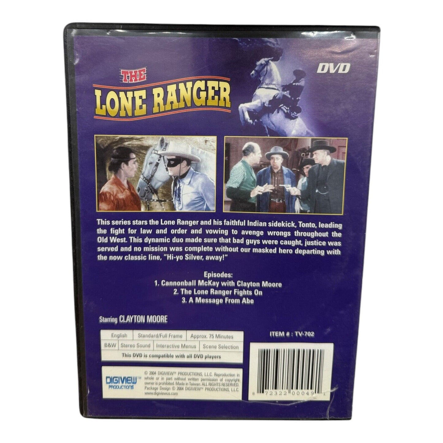 TV Westerns: Lot of 6 DVDs: Roy Rogers & Lone Ranger Best of the Best