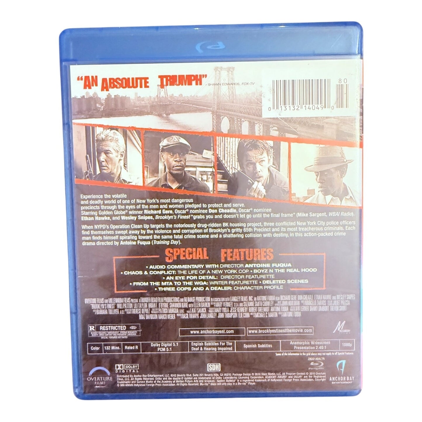 Brooklyn's Finest (Blu-ray, 2010) – Crime Drama – Used