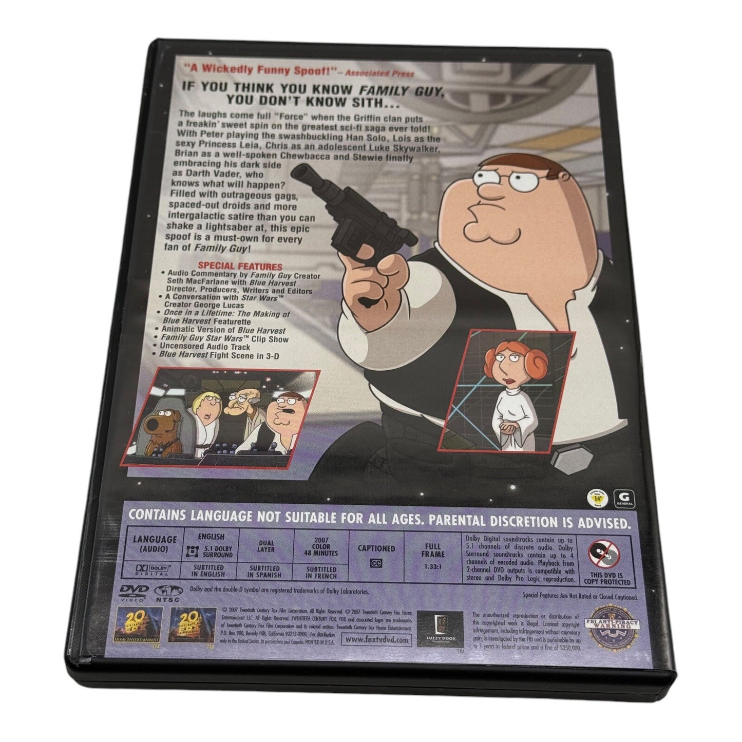 Family Guy : Blue Harvest - Collectors Edition DVD, 3D, Collectibles & XL Tee