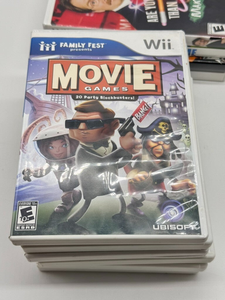 10 Wii Games Family Fun Bundle - Nintendo Wii Lot