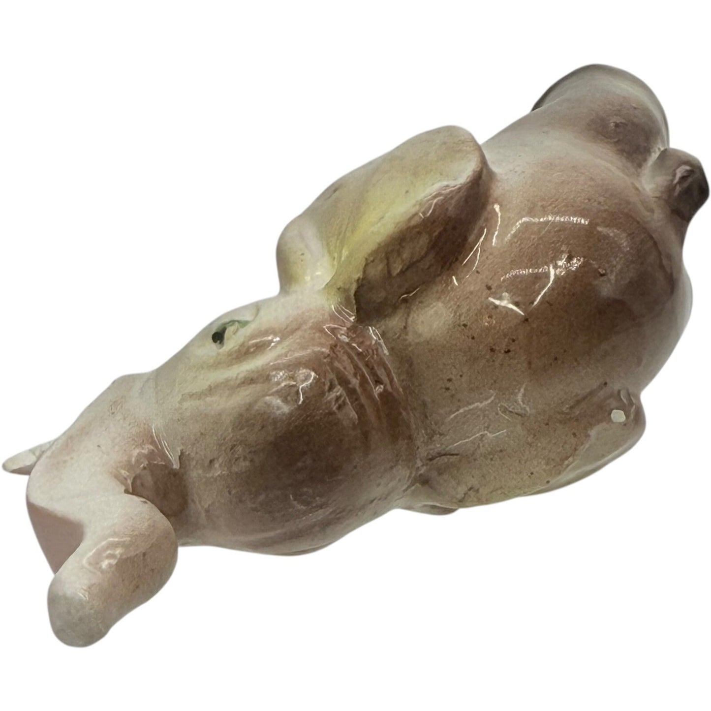 Elephant Figurine Trunk Up Ceramic Animal Statue Decor Collectible