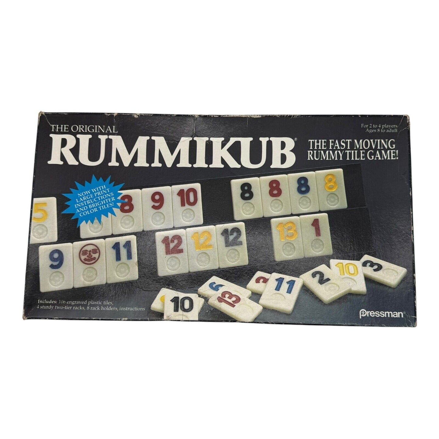 Rummikub Tile Game 1990 Pressman – Vintage Rummy Set with Box