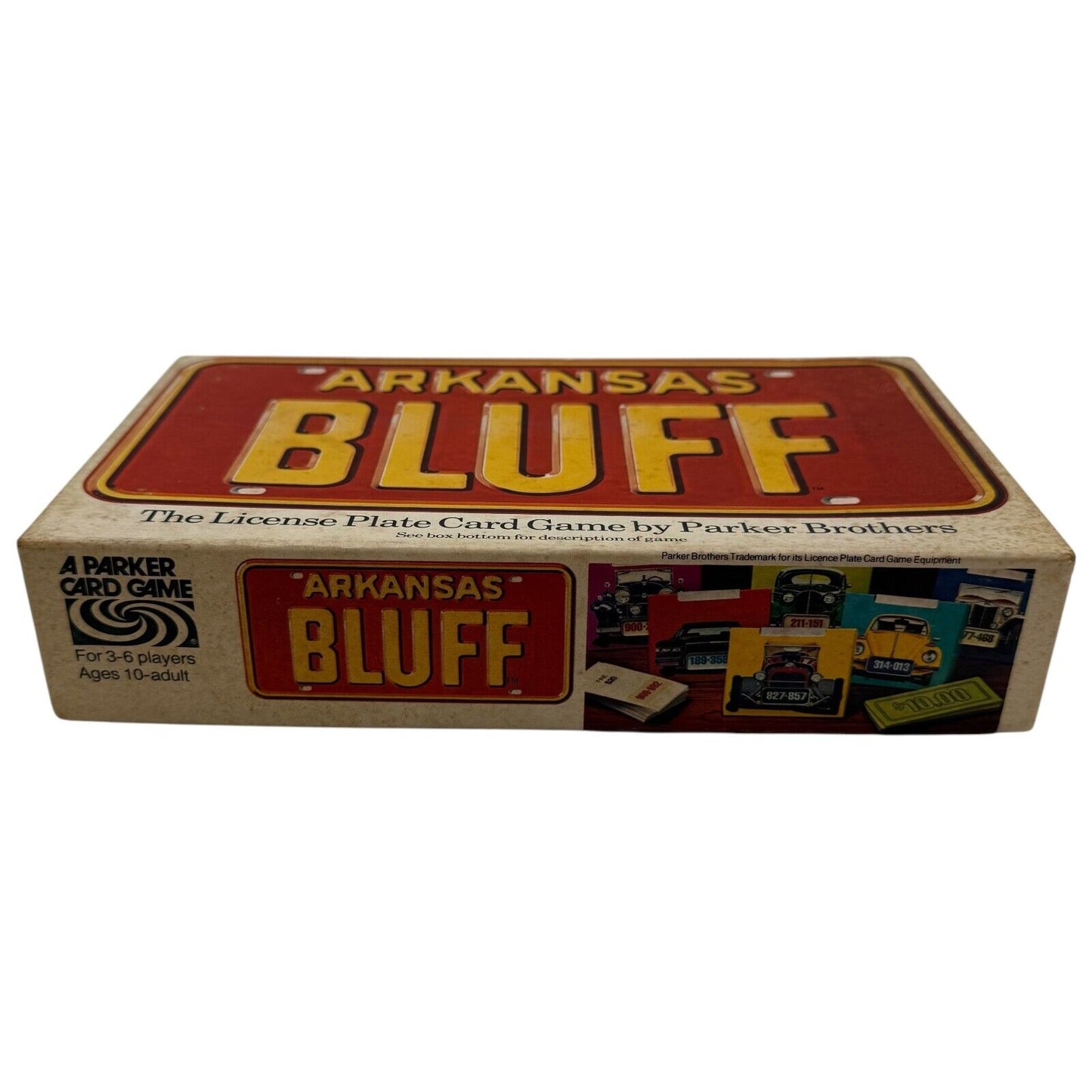 Arkansas Bluff Card Game 1975 Parker Brothers – Vintage USA License Plate Game