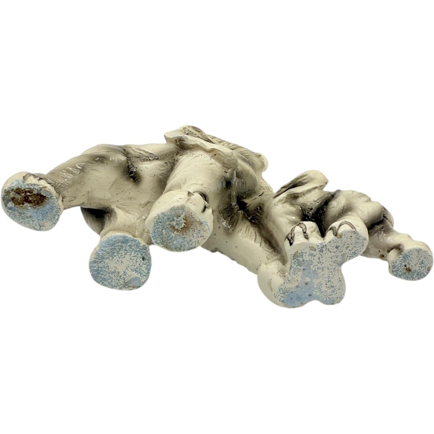 Elephant Figurine Statue Mother and Baby Trunk Up Good Luck Decor