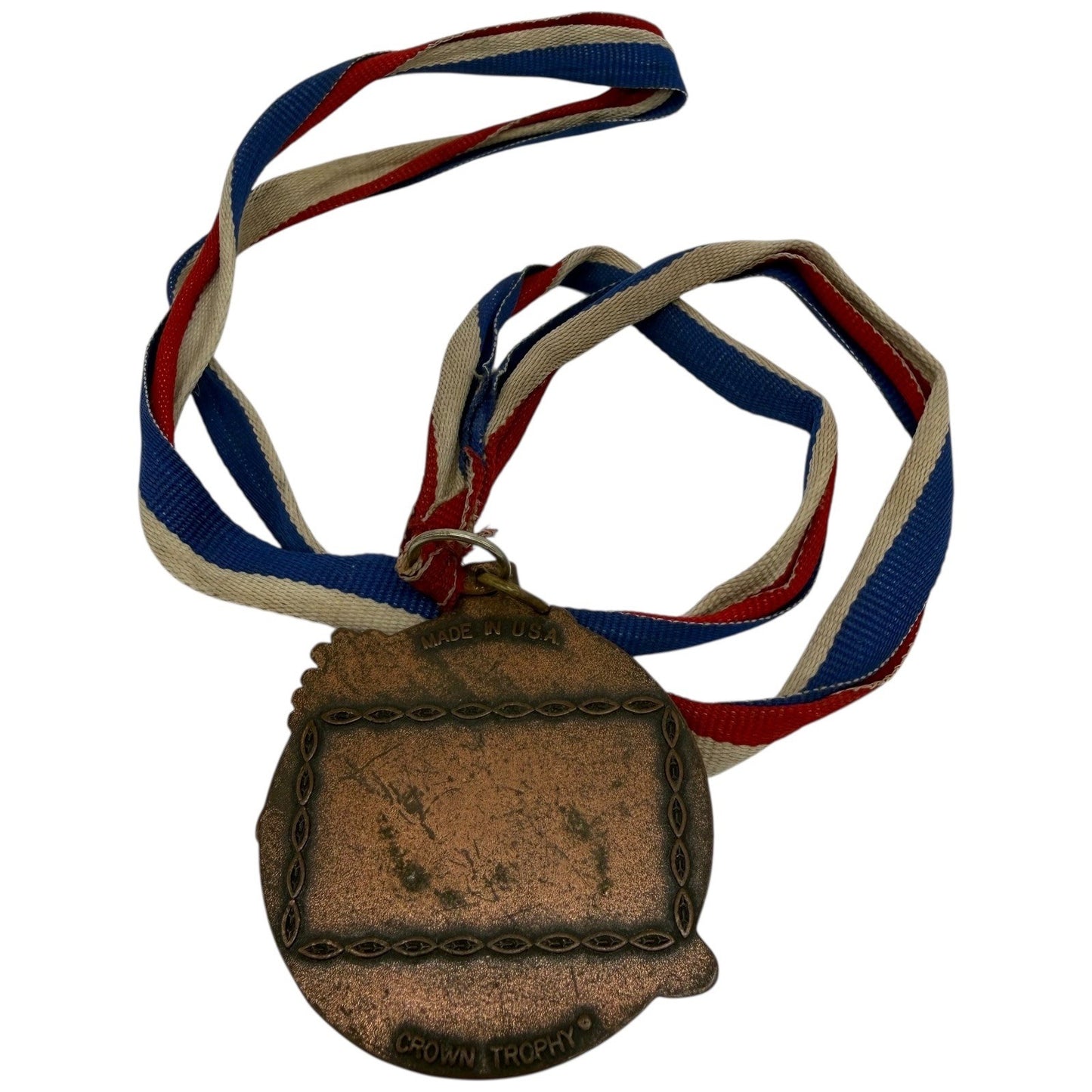 Crown Trophy Running Medal Bronze Color Runner Shoe Award USA Made