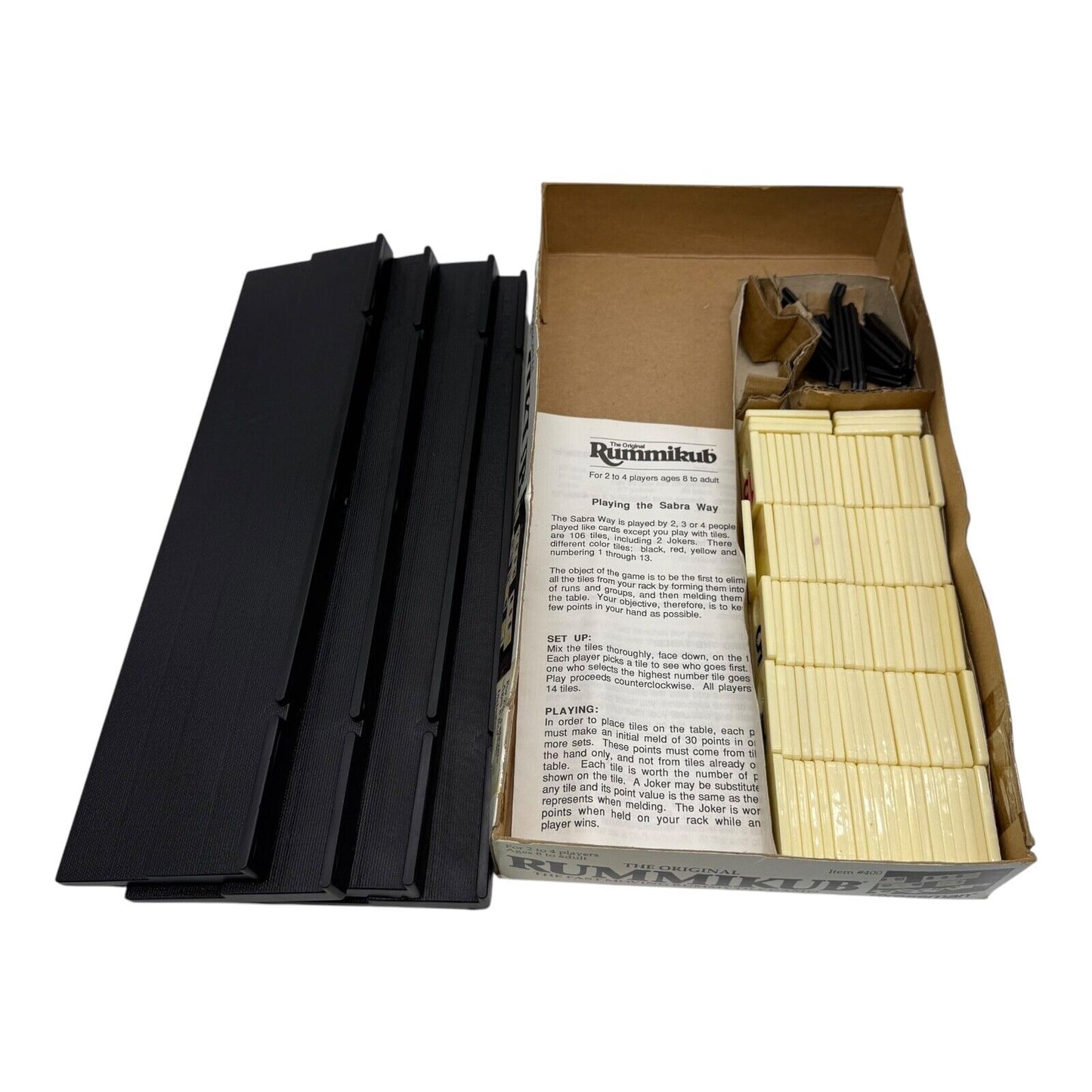 Rummikub Tile Game 1990 Pressman – Vintage Rummy Set with Box
