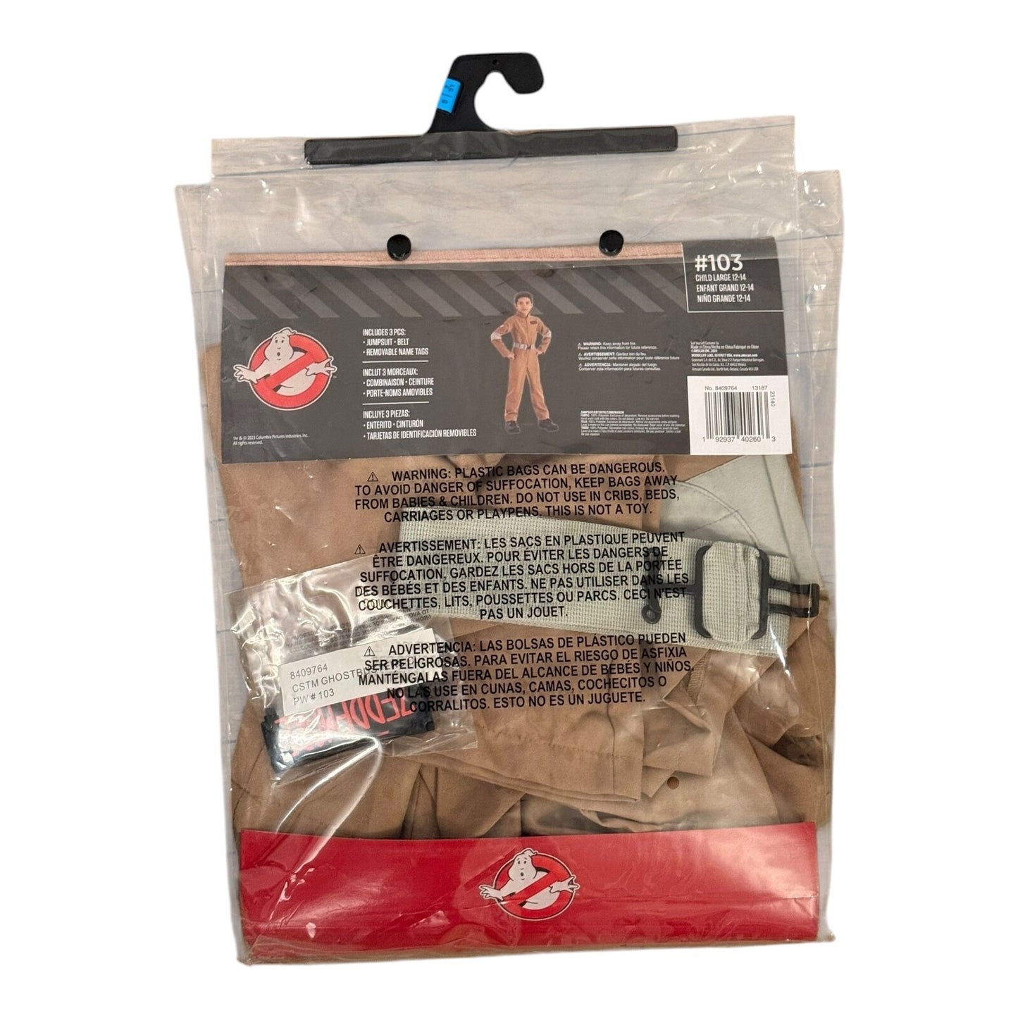 Kids Ghostbusters Costume Licensed - Child Large 12-14
