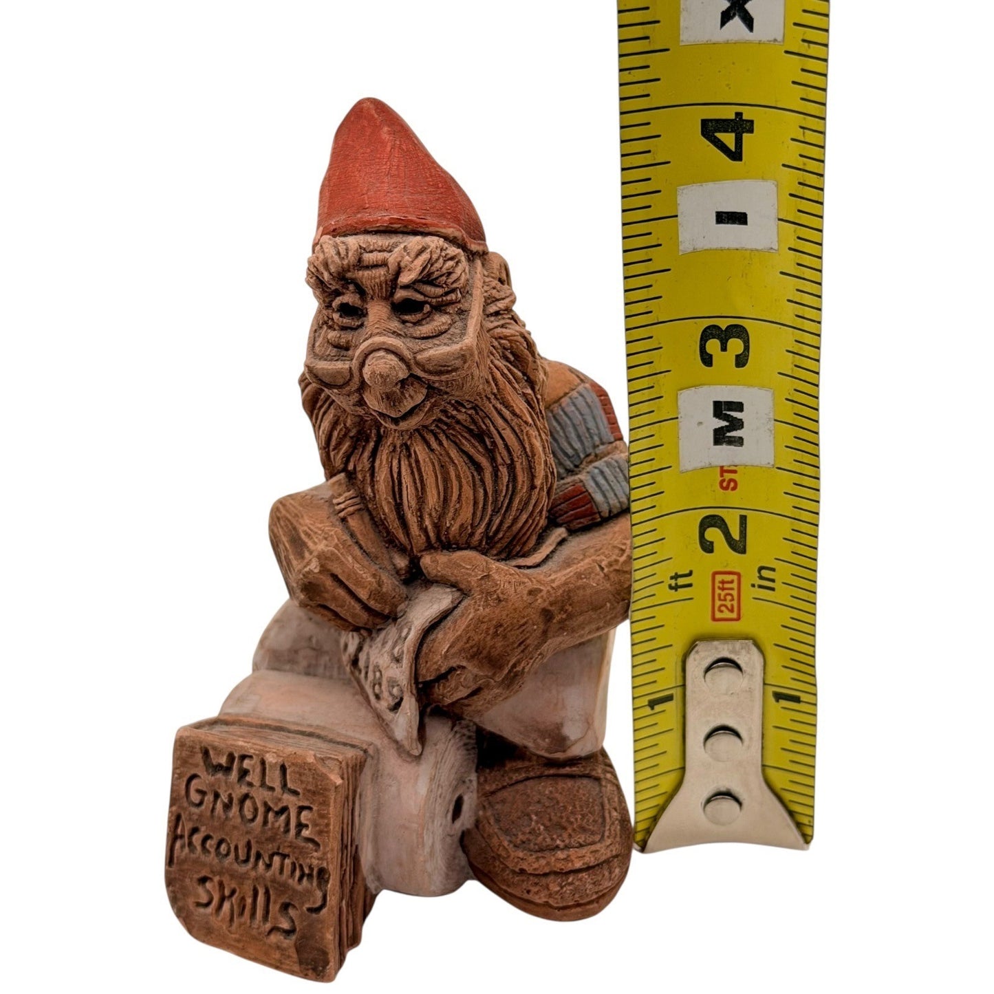 Tom Clark Cairn Studios Well Gnome Accounting Skills Figurine 1189 CPA Gift