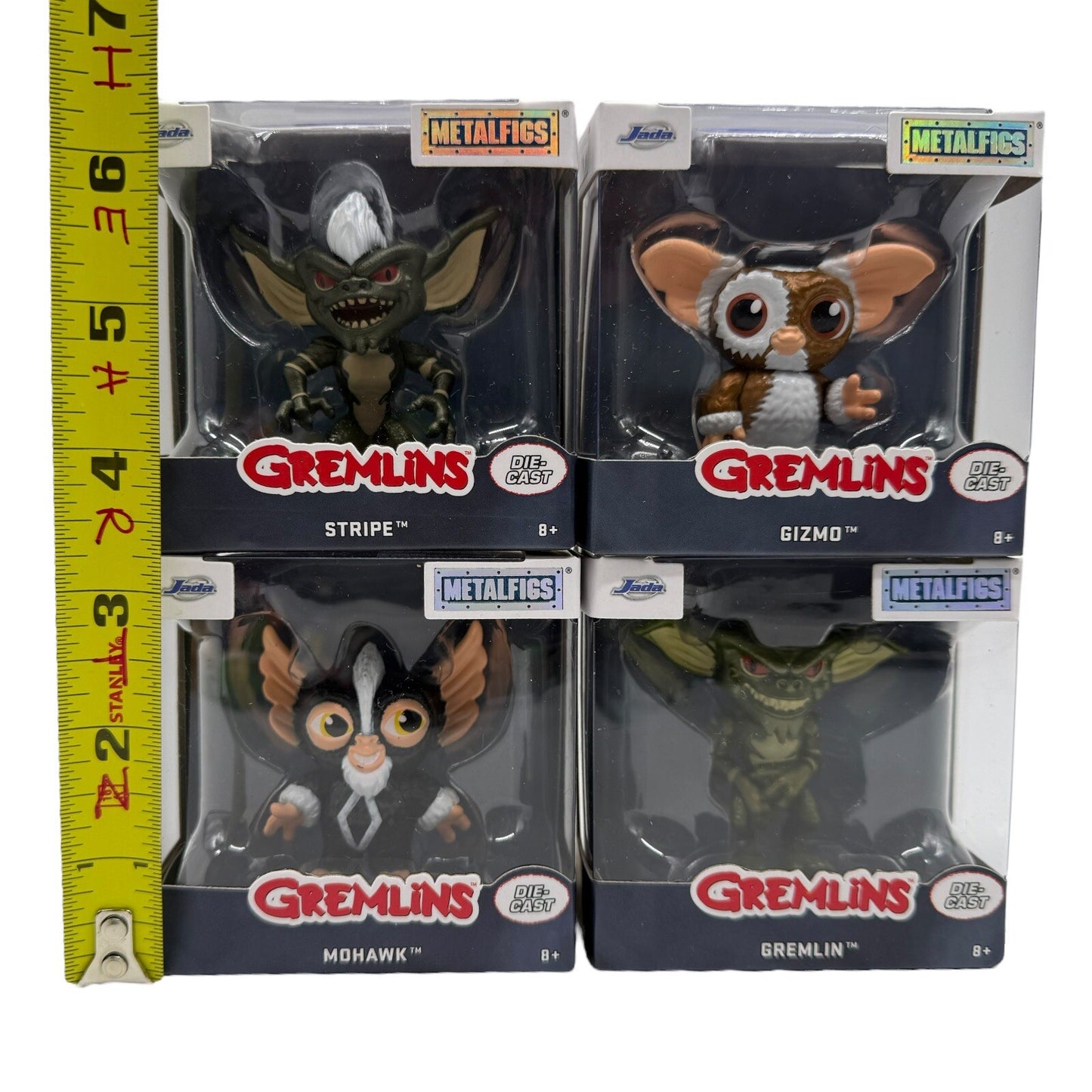 Gremlins Gizmo, Stripe, Gremlin, & Mohawk Jada Metal Figures
