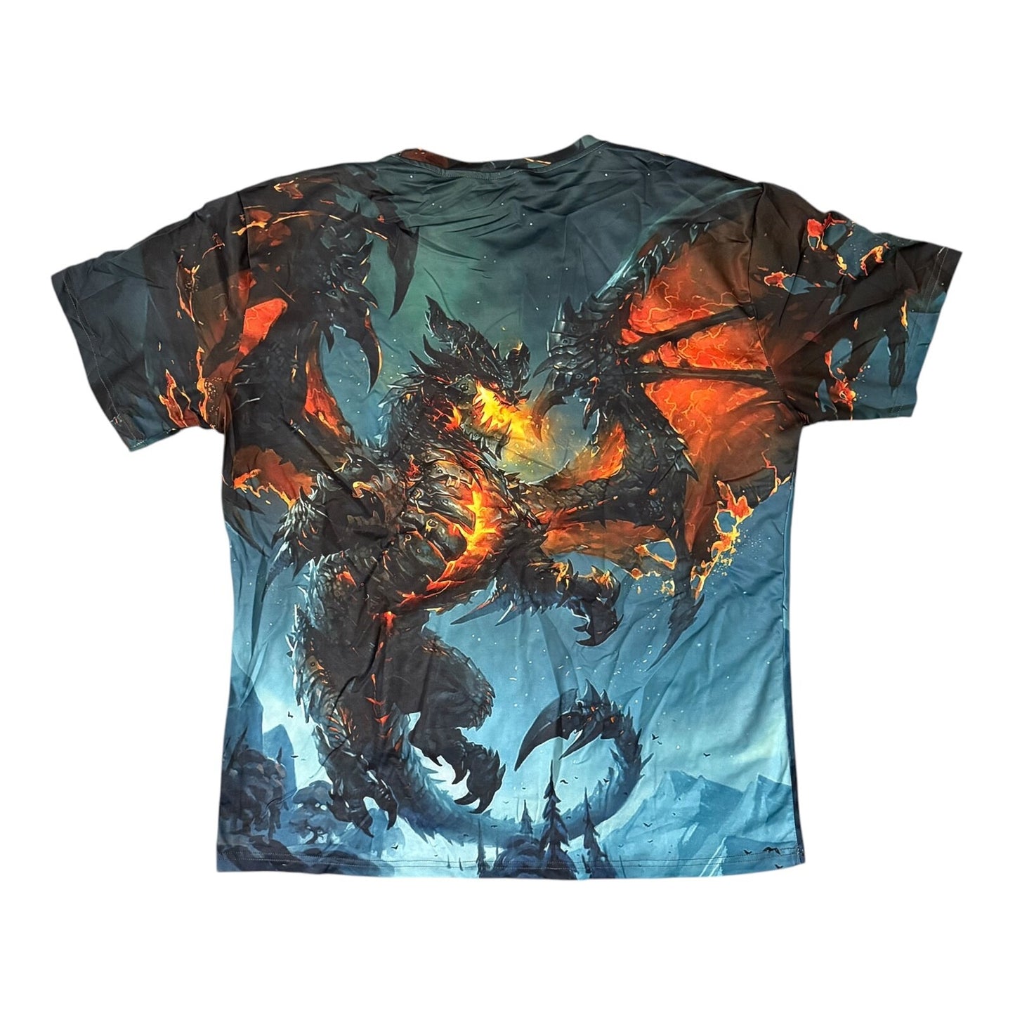 Mythical Fire Dragon T-Shirt XL All-Over Print
