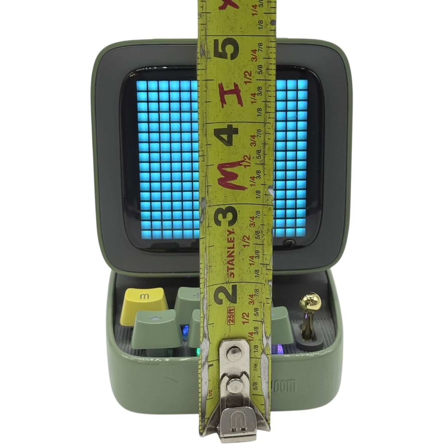 Divoom Ditoo Pixel Art Bluetooth Speaker Green – Portable Retro Design (Used)