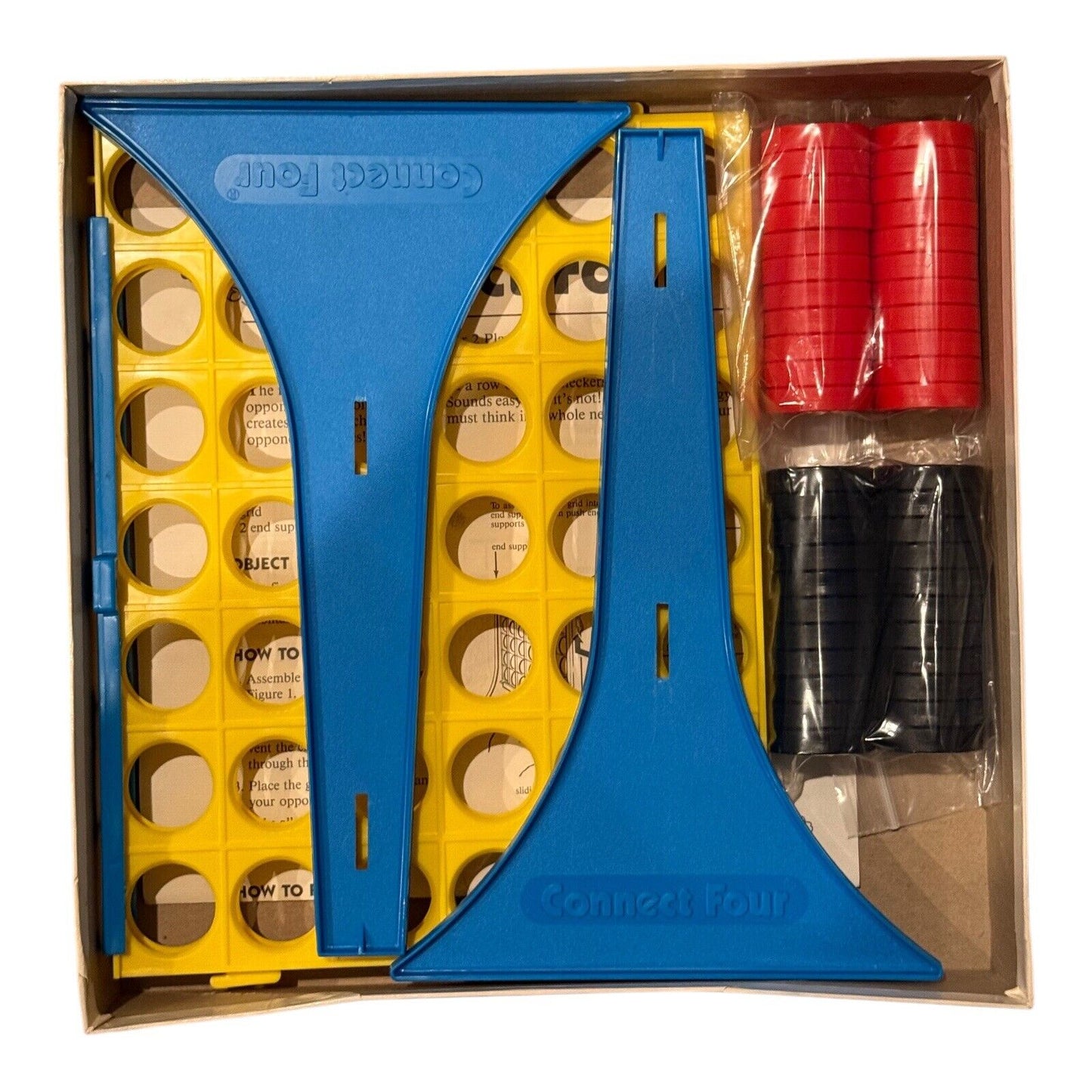 Connect Four Board Game Milton Bradley – Vintage 1990s Classic Set