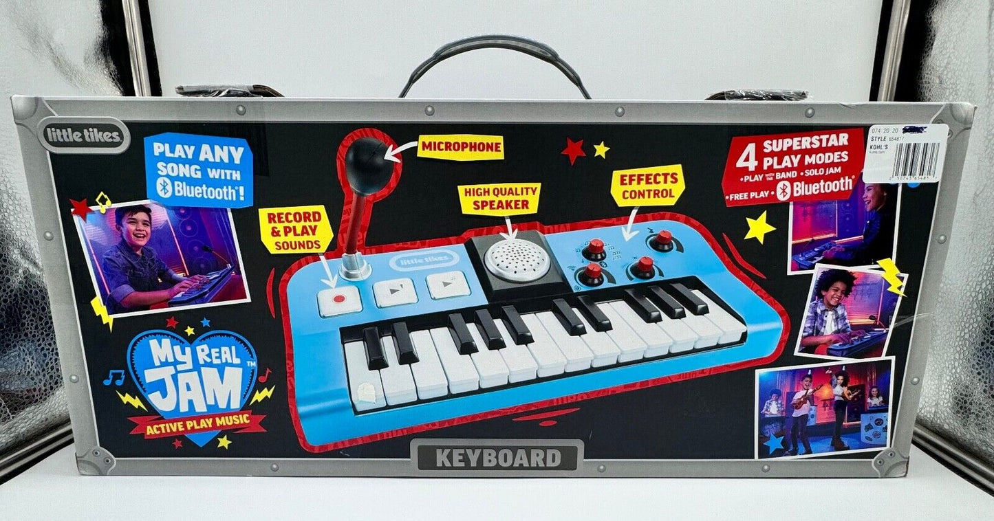 Little Tikes My Real Jam Keyboard with Microphone and Keyboard Case