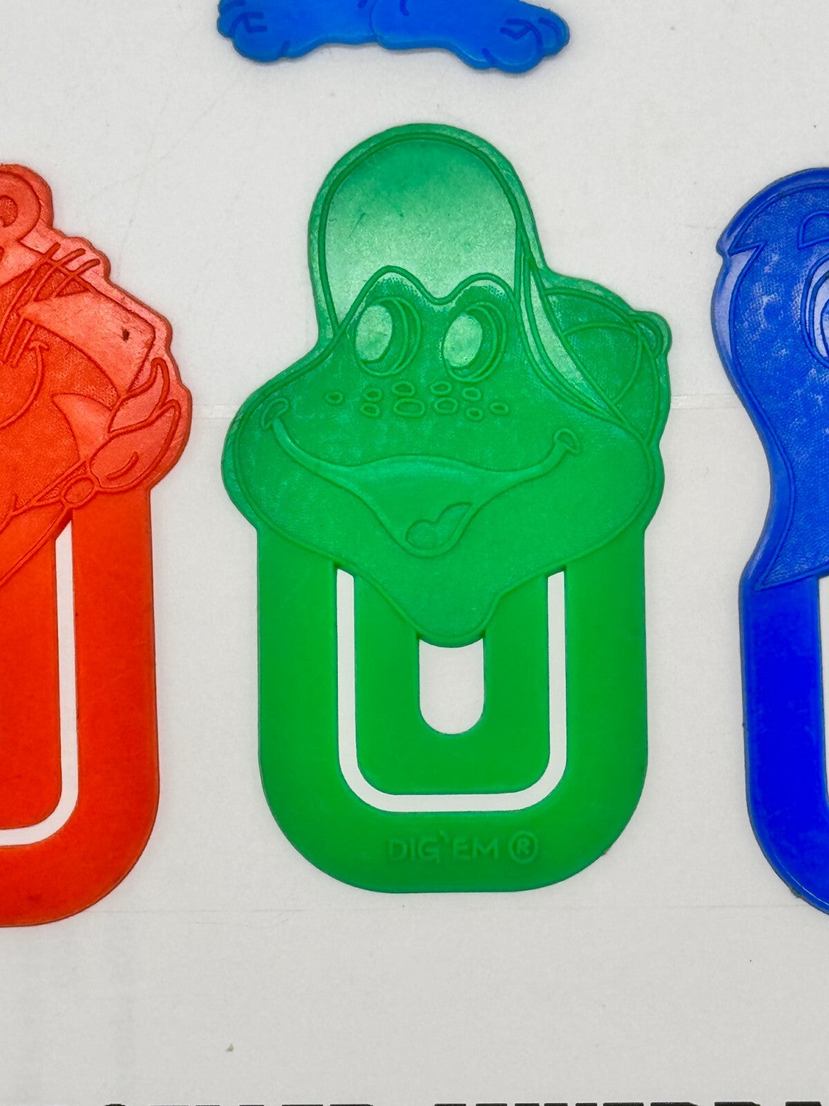 VTG 1979 Kellogg's Prize Bookmarks Toucan, Tony Tiger, Dig Em Flintstones Bike