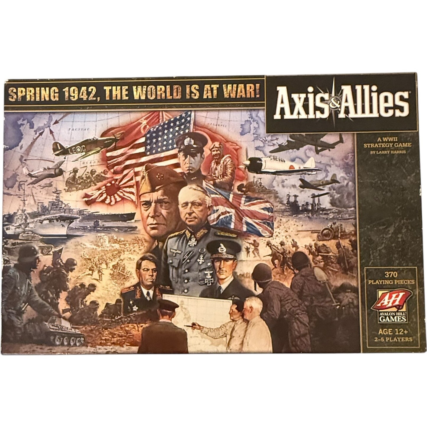 Axis & Allies 1942 Second Edition Strategy Board Game Avalon Hill - Used