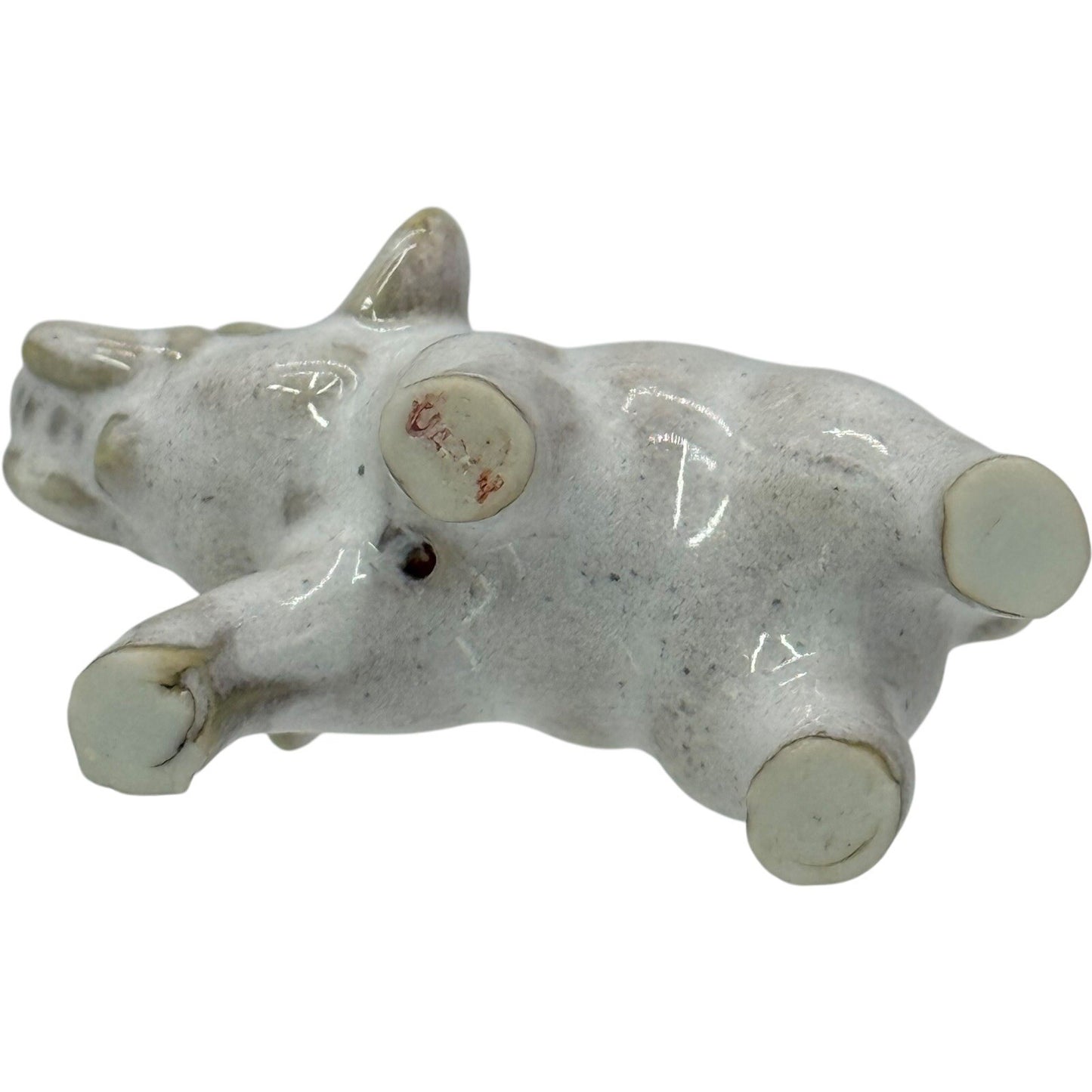 Elephant Figurine Ceramic Animal Statue Home Decor Collectible Small
