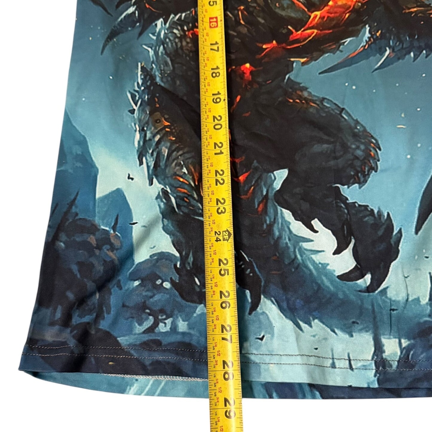 Mythical Fire Dragon T-Shirt XL All-Over Print